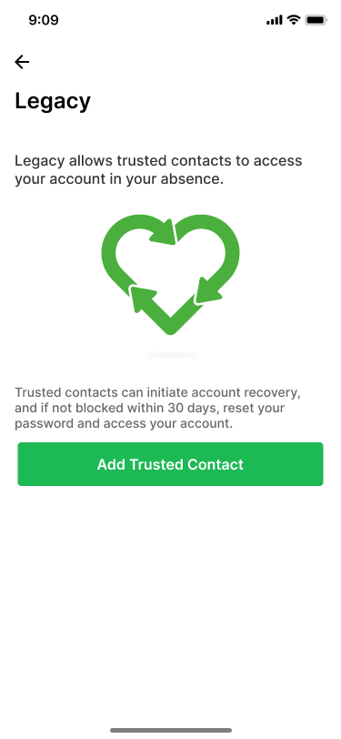 Add Trusted Contact